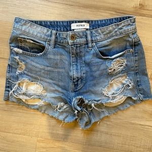Pistola high rise Jean shorts
